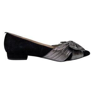 Boden Black and Silver Flats
